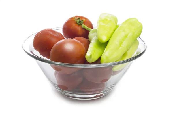 Fresh Tomatoes and Pepper — Stock Photo, Image