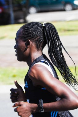 ÜSKÜP - Ekim 02: Üsküp Maratonu 'nda 02 Ekim 2022' de Makedonya 'nın başkenti Üsküp' te düzenlenen yarışın Catherine CHEROTICH galibi (kadınlar).