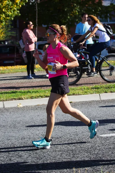 Skopje Octobre 500 Coureurs Inscrits Participent Marathon Skopje Octobre 2022 — Photo