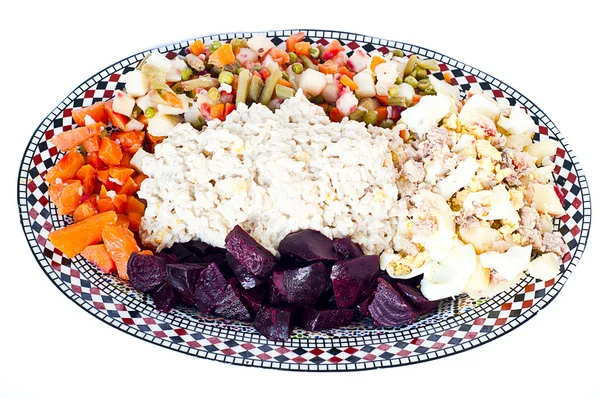 Salada de legumes com arroz — Fotografia de Stock