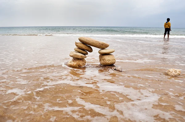 Stones on the beach — Stock Photo, Image