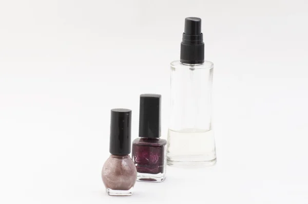 Esmalte de uñas y perfume —  Fotos de Stock