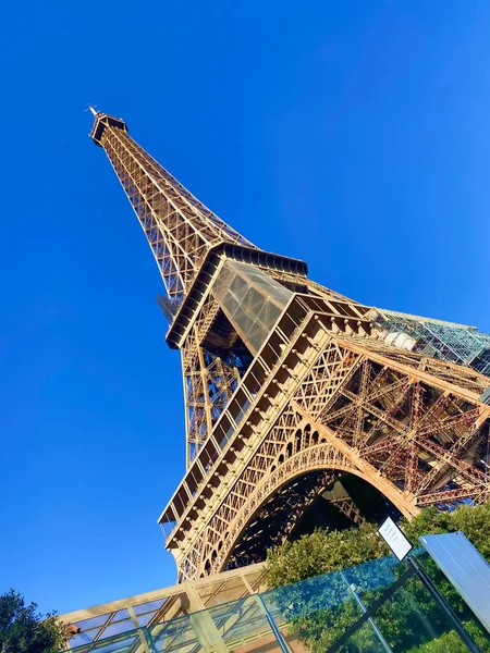 Fotografia Super Ampla Torre Eiffel Paris França — Fotografia de Stock