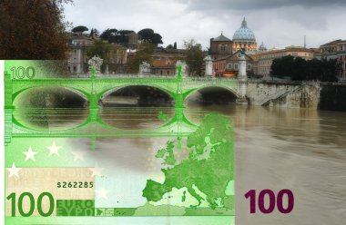 Euro and bridge clipart