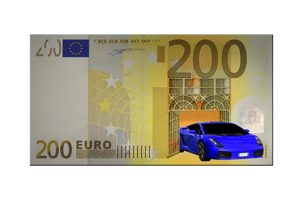 200 euro bill — Stock Photo, Image