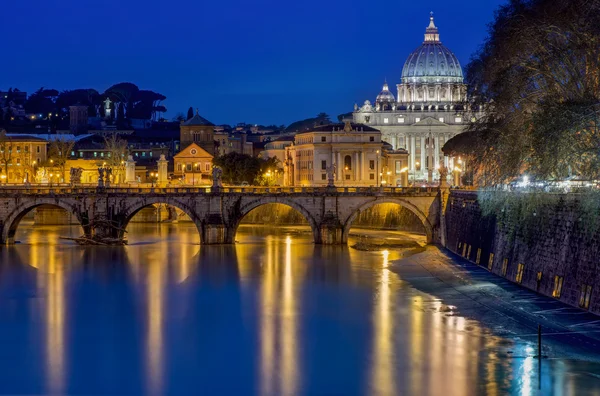 夜のローマ景観 — ストック写真