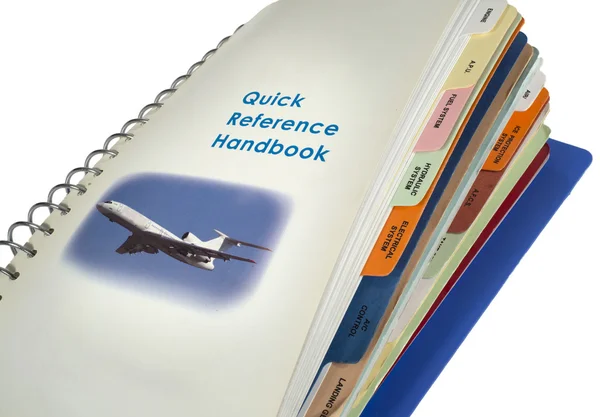 Manual de operações do avião — Fotografia de Stock