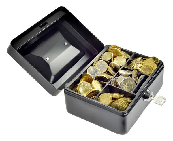 Money in cash box — Stock Photo, Image