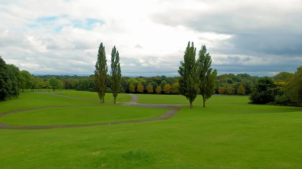 Panoramic View of Trees in Heaton Park, Manchester. UK — Stock Photo, Image