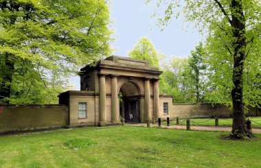 Grand lodge giriş, heaton park, manchester. İngiltere