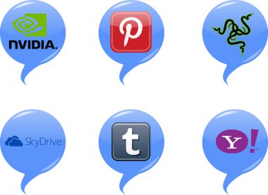 facebook logo düğmelerle Web