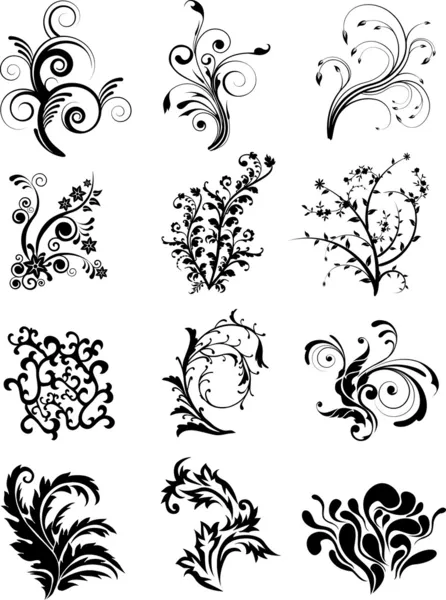 Vintage ornaments elements — Stock Vector