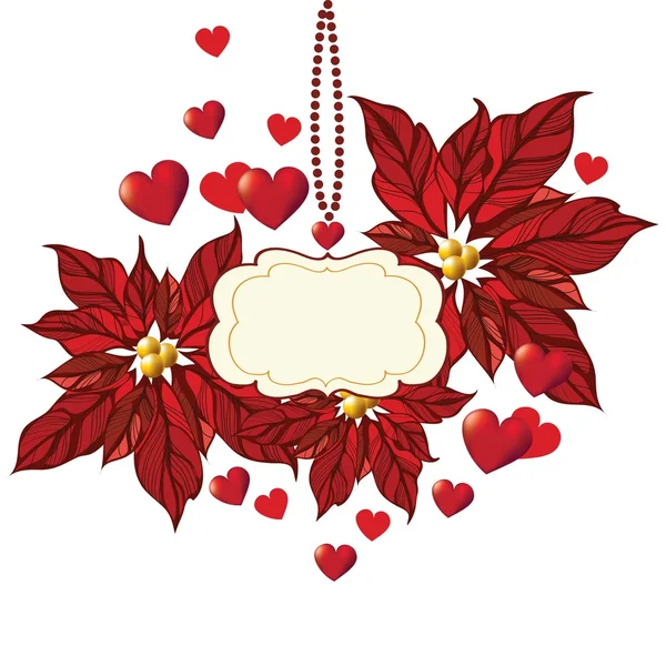 Romantische achtergrond, valentine's day — Stockvector