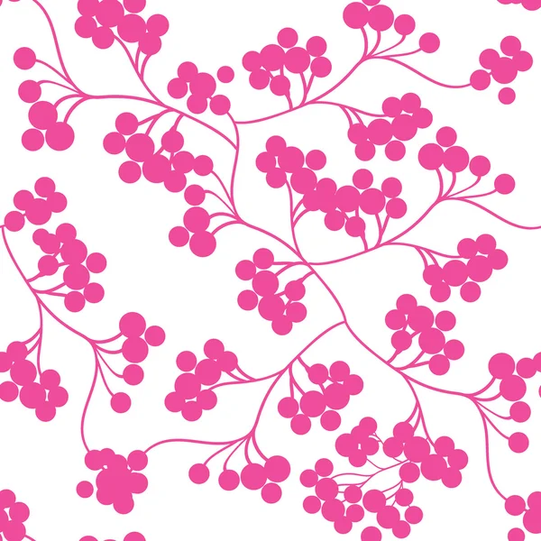 ベクトルシームレスパターン。花柄スタイリッシュな背景 — ストックベクタ