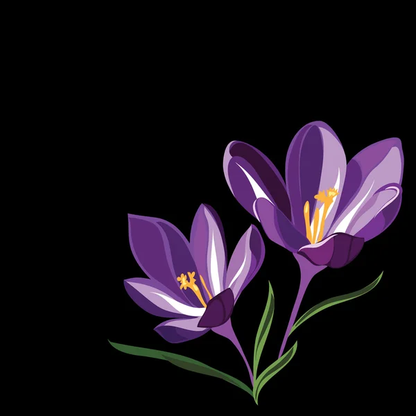 Fondo para el diseño con flores de primavera — Vector de stock