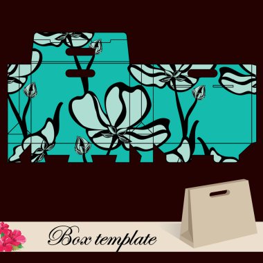 Gift box template clipart