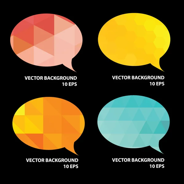 Set of speech bubble.Vector illustration. — Stock Vector