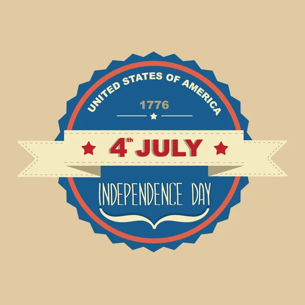 Poster 4 July Independence Day.Typography. — Stock Photo, Image