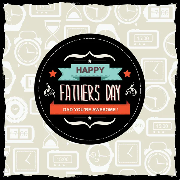 Poster gelukkig vaders day.typography.vect of illustratie. — Stockfoto