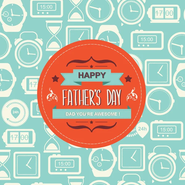 Poster Happy father's day.Typography.Vect or illustration. — Stock Photo, Image