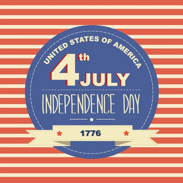 Poster 4 July Independence Day.Typography. — Stock Photo, Image