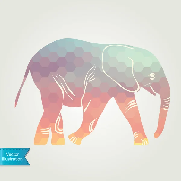 Kreslený slon. — Stock fotografie