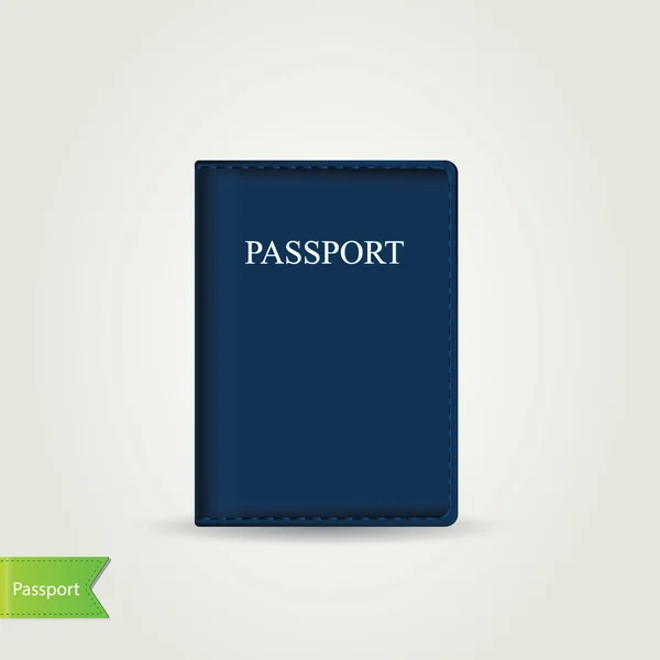 Copertura del passaporto illustrazione isolata . — Foto Stock