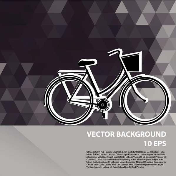 Summer poster with bicycle illustration. — Stock Fotó
