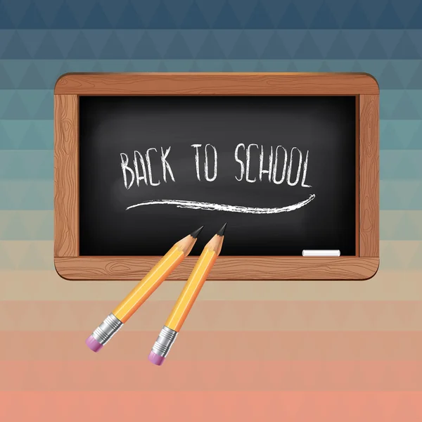 Poster Back to school.Typography illustration. — Stockfoto