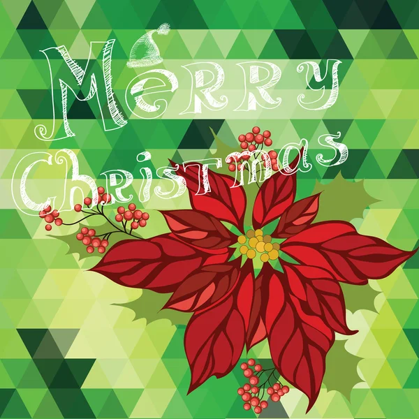Poster merry christmas.typography.vector illustratie. — Stockvector