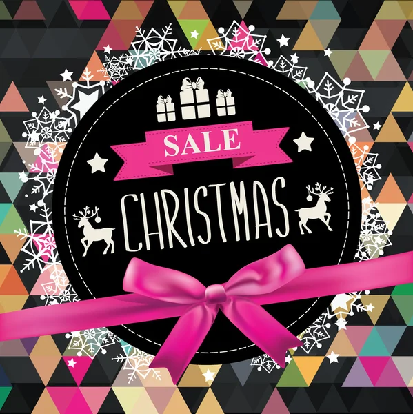 Poster Christmas Sale — Stock Vector