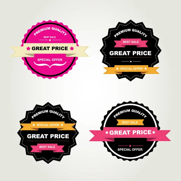 Set of labels Best sale. — Stock Vector