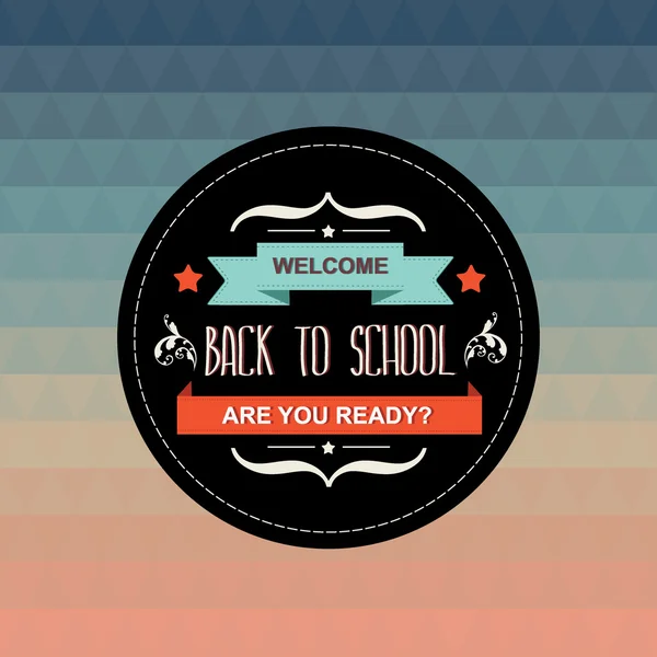 Affisch till school.typography.vector illustration. — Stock vektor