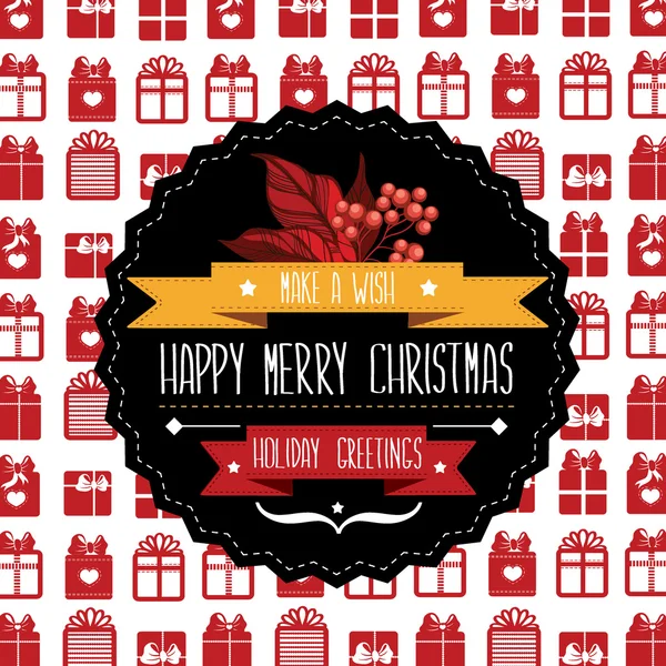 Poster merry christmas.typography.vector illustratie. — Stockvector