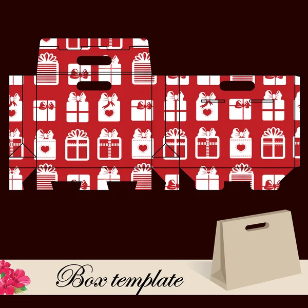 Gift box template. — Stock Vector