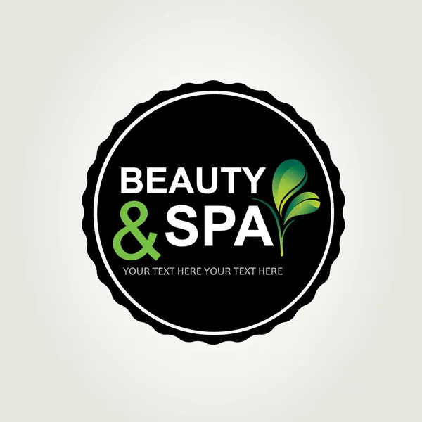 Icône design, spa et beauté . — Image vectorielle