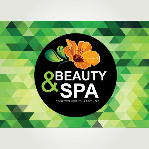 Pictogram ontwerp, spa- en beautycentrum. — Stockvector