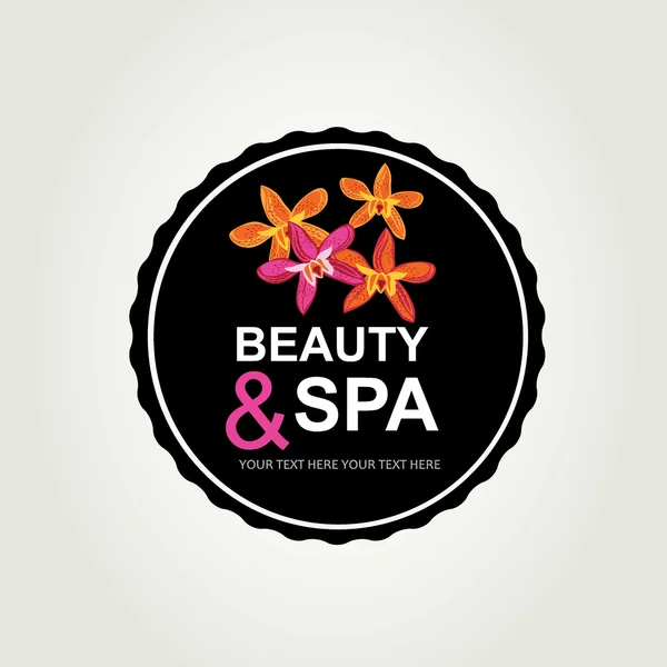 Pictogram ontwerp, spa- en beautycentrum. — Stockvector