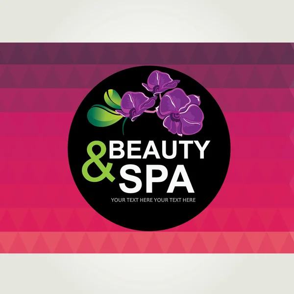 Pictogram ontwerp, spa- en beautycentrum. — Stockvector