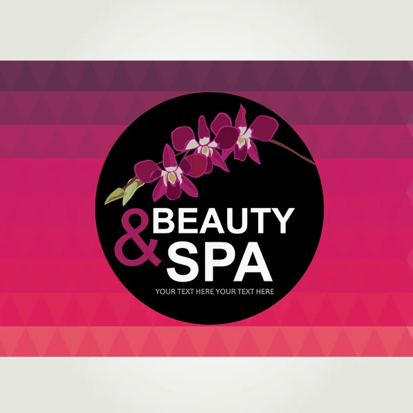 Pictogram ontwerp, spa- en beautycentrum. — Stockvector