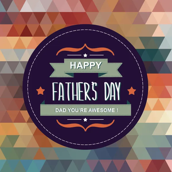 Poster mutlu Babalar günü. — Stok Vektör