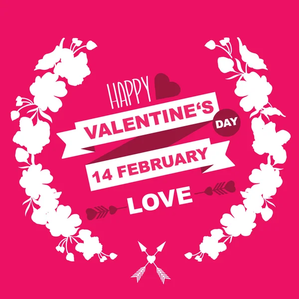 Valentine's Day poster — Stock Vector