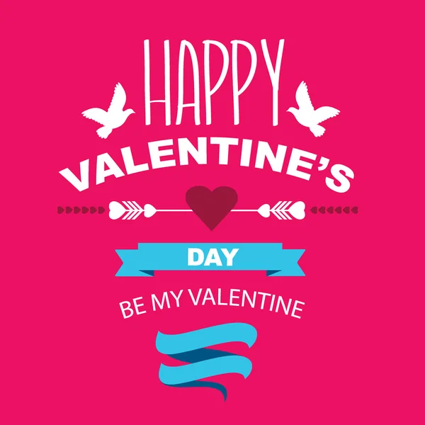 Valentine's Day poster — Stock Vector