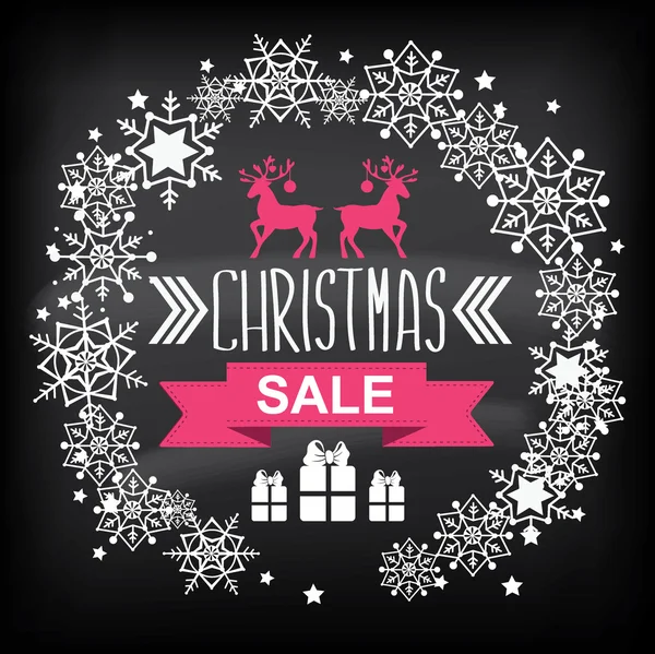 Christmas Poster Sale — Stock Vector
