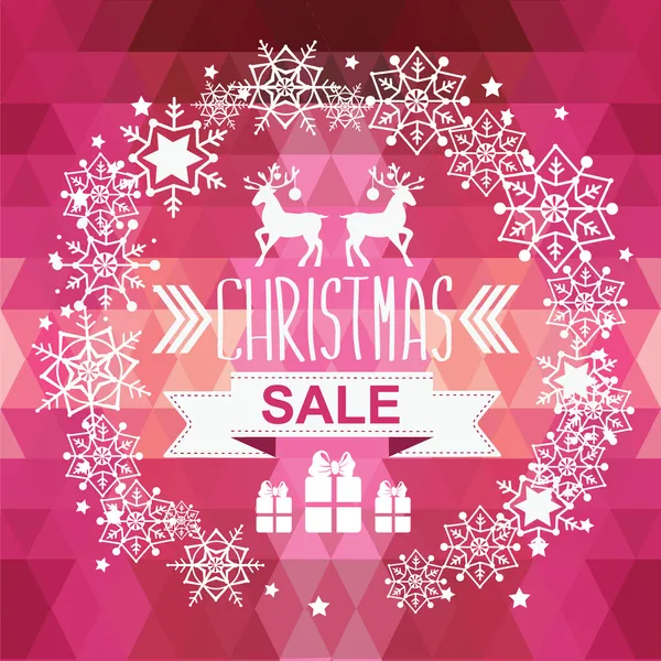 Christmas Poster Sale — Stock Vector