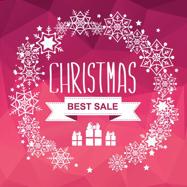 Christmas Poster Sale. — Stock Vector