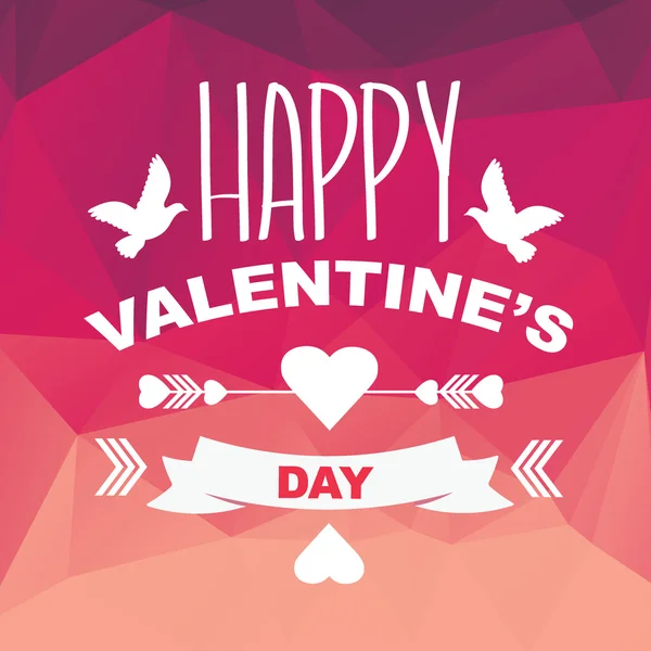 Cartel del Día de San Valentín . — Archivo Imágenes Vectoriales