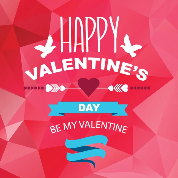 Aftelkalender voor Valentijnsdag-poster. — Stockvector