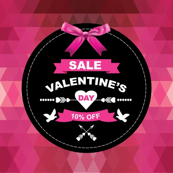 Poster Valentine's Sale. — Stock Vector