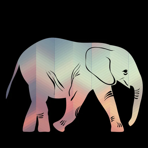 Elefante de dibujos animados. — Vector de stock